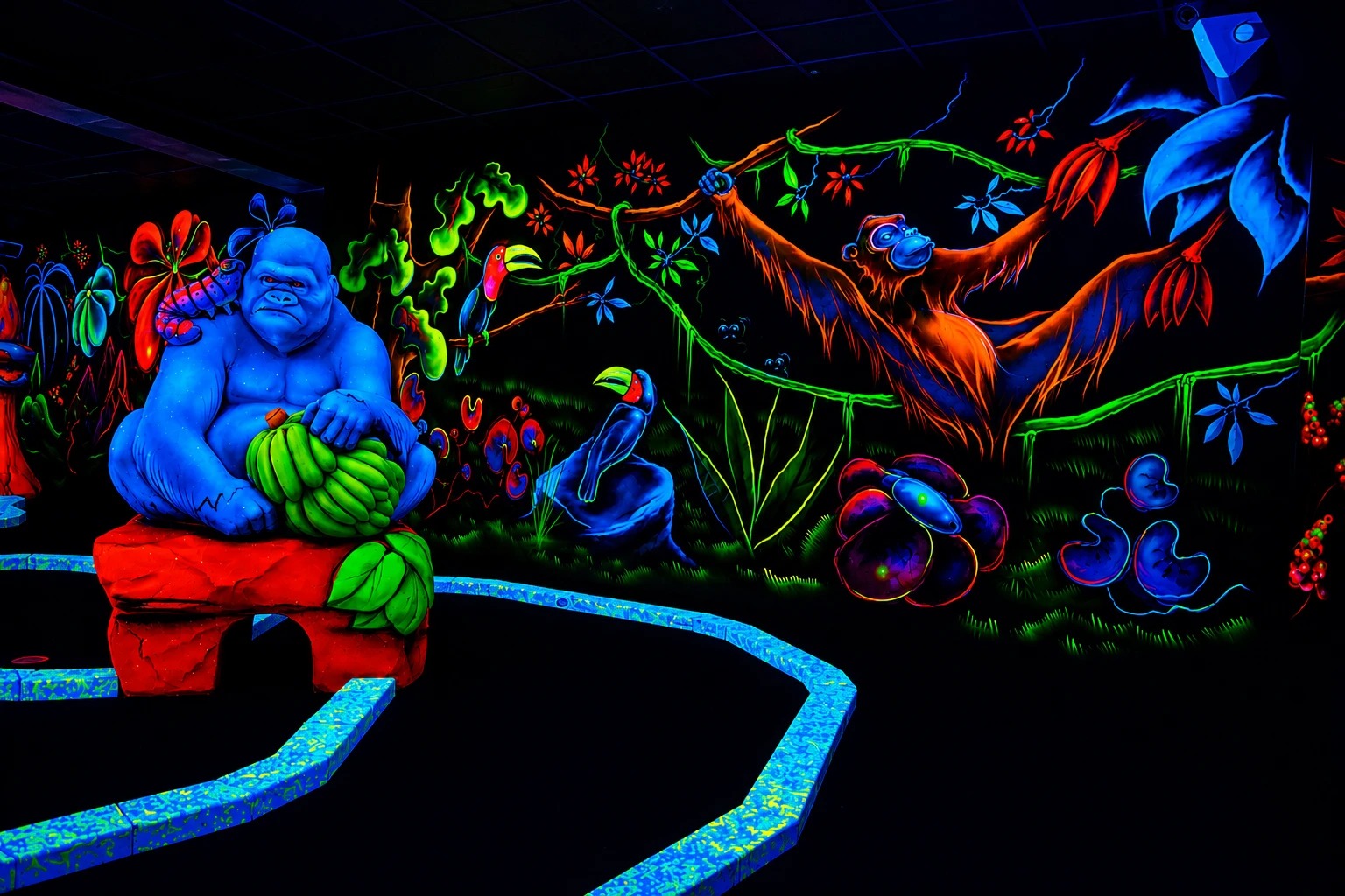 Parcours Jungle du mini-golf Goolfy
