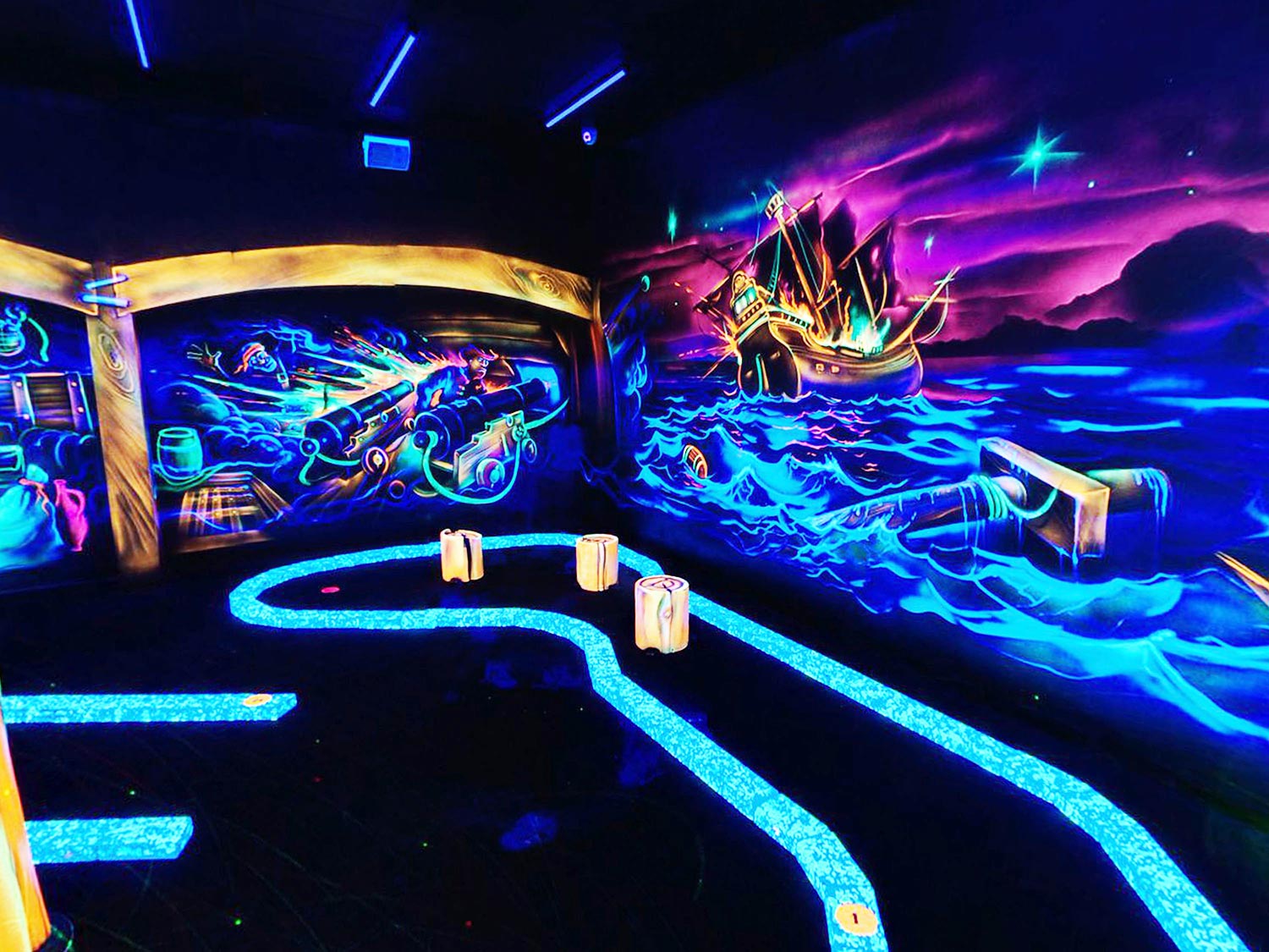 Parcours Pirates du mini-golf Goolfy